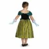 Kids Caped Anna Coronation Gown Costume - Frozen