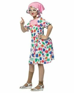 Kids Granny Dress Costume