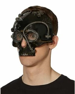 Steampunk Skull Half Mask -Spook & Style Shop 07392665 c