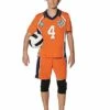 Adult Orange Volleyball Uniform Costume