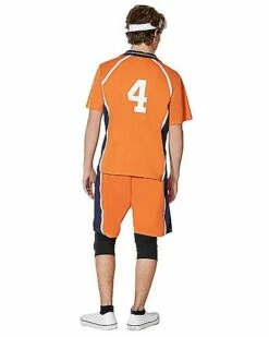 Adult Orange Volleyball Uniform Costume -Spook & Style Shop 07423783 b