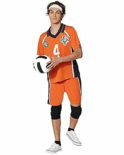 Adult Orange Volleyball Uniform Costume -Spook & Style Shop 07423783 c