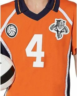 Adult Orange Volleyball Uniform Costume -Spook & Style Shop 07423783 d