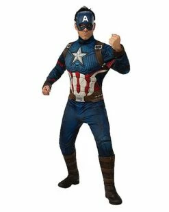 Adult Captain America Deluxe Costume - Avengers: Endgame