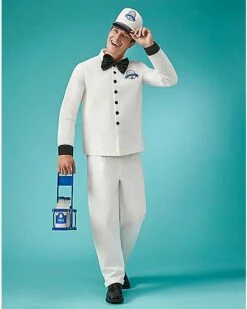 Adult Retro Milk Man Costume