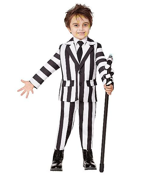 Toddler Beetlejuice Striped Suit 1 Toddler Beetlejuice Striped Suit