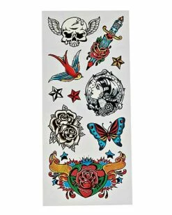 Punk Tattoos - 20 Pack -Spook & Style Shop 07595812 c