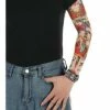 Punk Flower Sleeve Tattoo