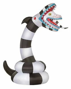 8.9 Ft Sandworm Inflatable Decoration - Beetlejuice -Spook & Style Shop 07641798 f