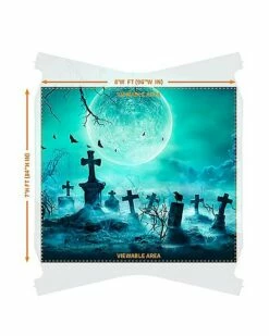 Reaper Graveyard Garage Single Door Cover -Spook & Style Shop 07649296 c