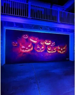 Evil Pumpkins Garage Double Door Cover