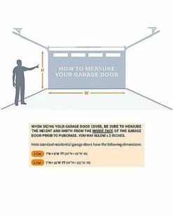 Evil Pumpkins Garage Double Door Cover -Spook & Style Shop 07649312 d