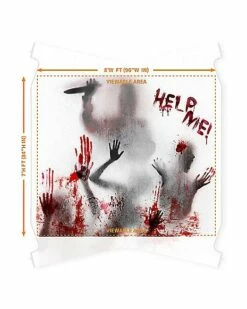 Bloody Hands Garage Single Door Cover -Spook & Style Shop 07649338 c