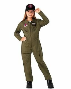 Kids Top Gun Maverick Jumpsuit Costume -Spook & Style Shop 07662091 b